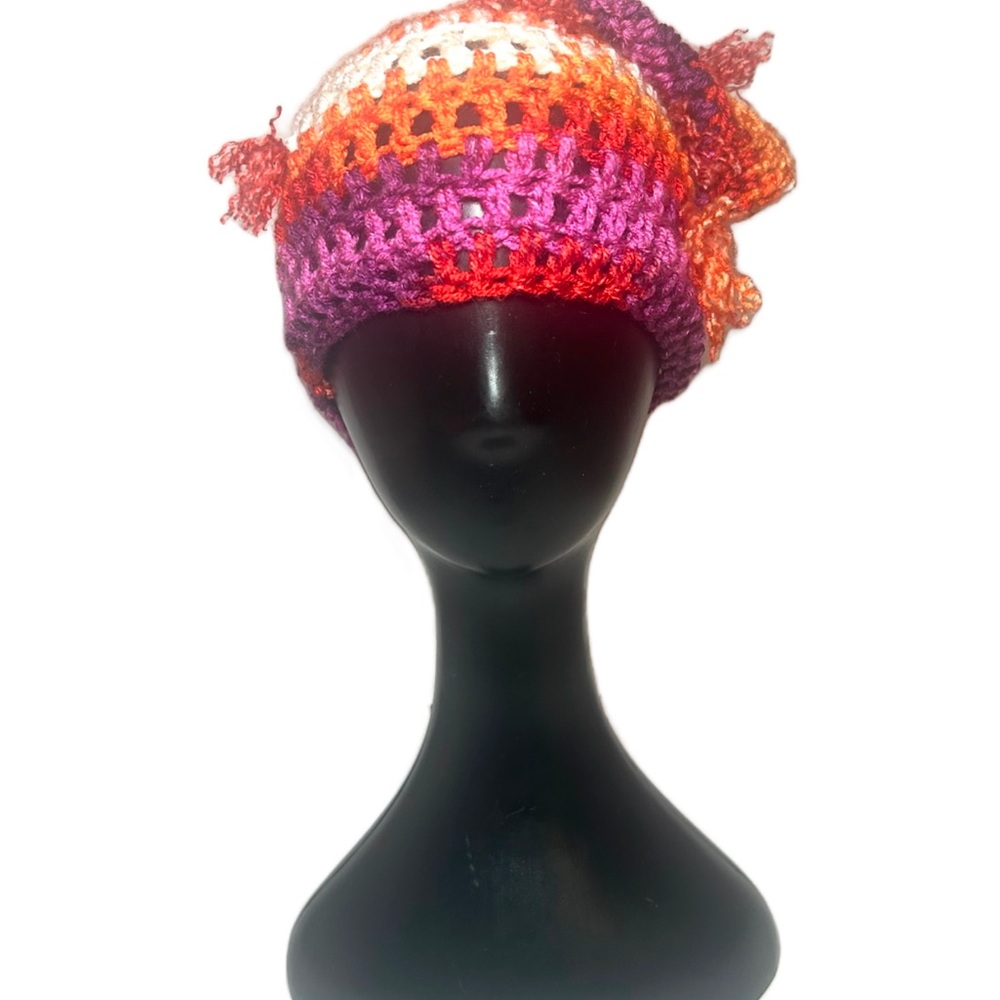 Colorful Slouchy Crochet Women's Beanie
